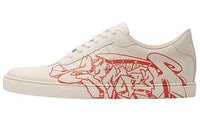 HERMES Skateboard Shoes Men Low-Top White Red