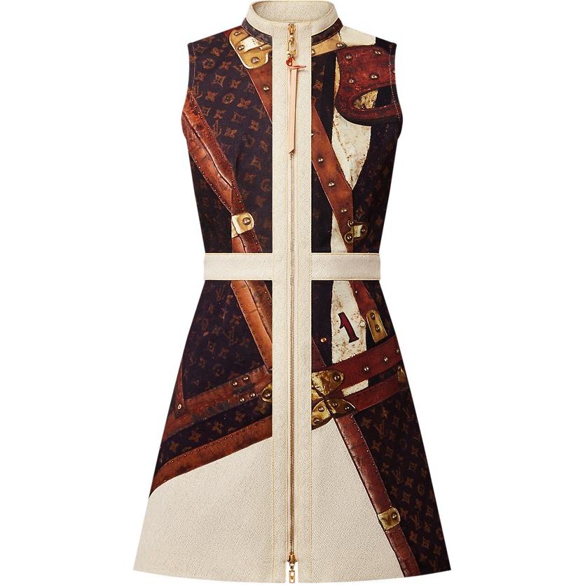 LOUIS VUITTON Denim Lv Trunk Dress