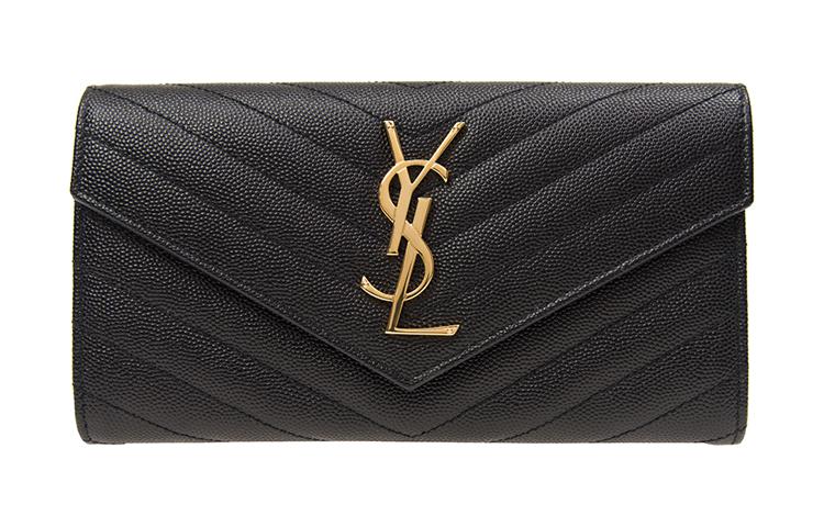 SAINT LAURENT Wallet Monogram Black