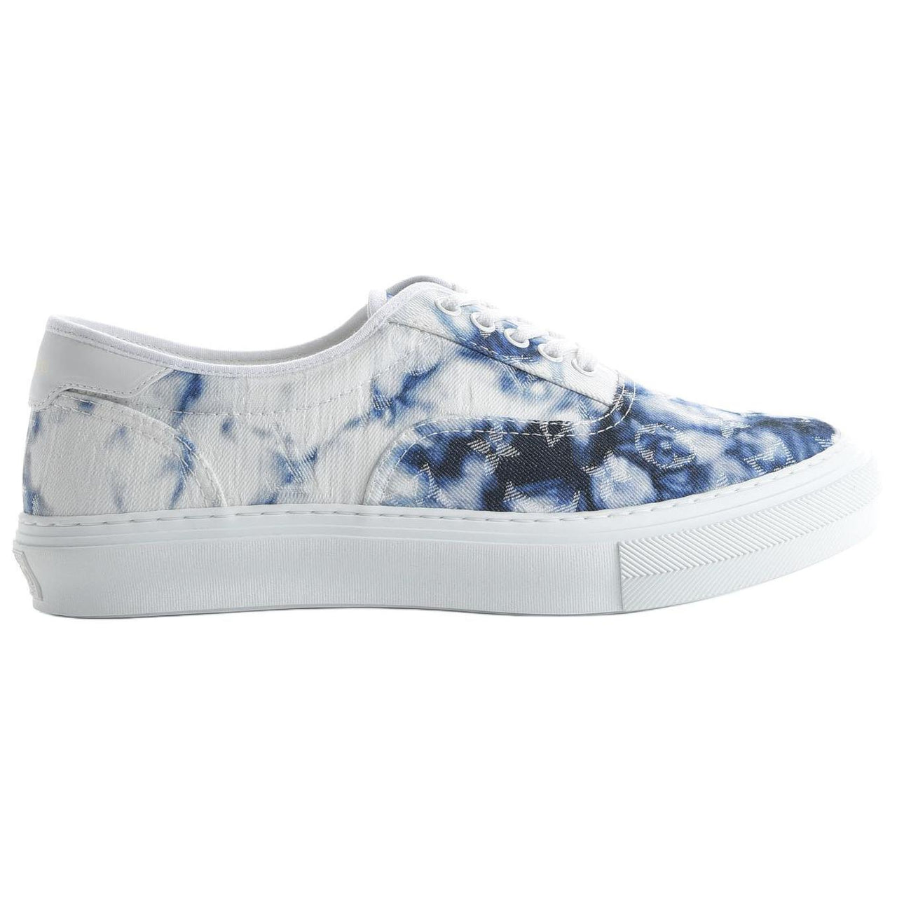LOUIS VUITTON Trocadero Monogram Low-Top Skateboard Shoes Men's Marine Blue
