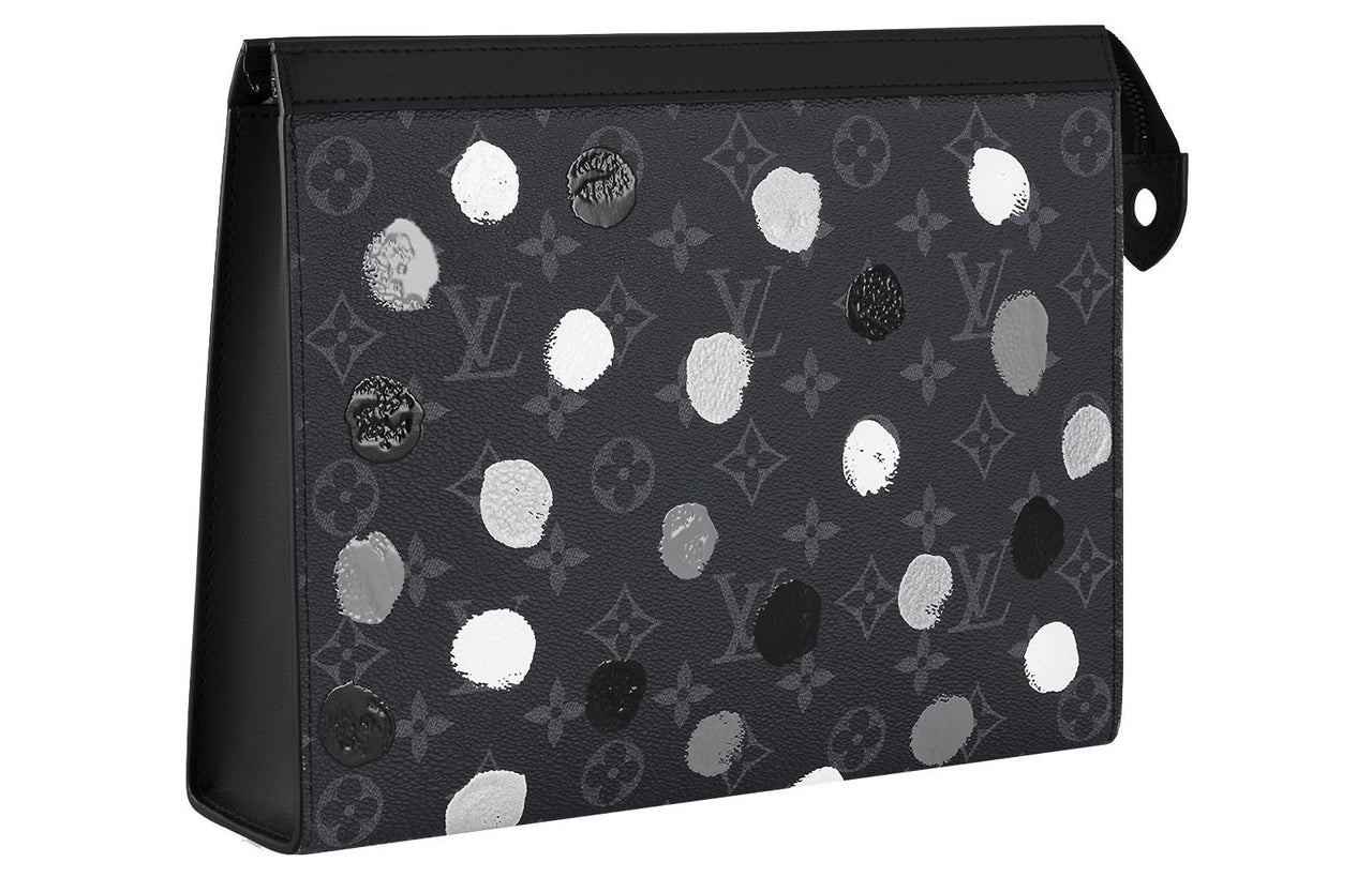 LOUIS VUITTON X Yayoi Kusama Pochette Voyage Monogram Eclipse Black/Silver