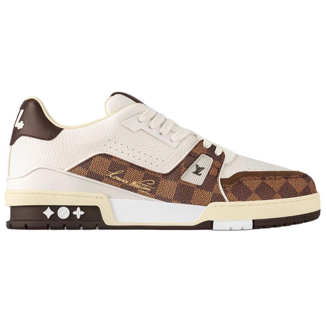 LOUIS VUITTON Trainer Low Top Skateboard Shoes Unisex Brown