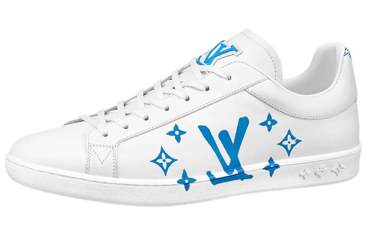 LOUIS VUITTON Lv Luxembourg Samothrace Sneakers 'White With Blue'