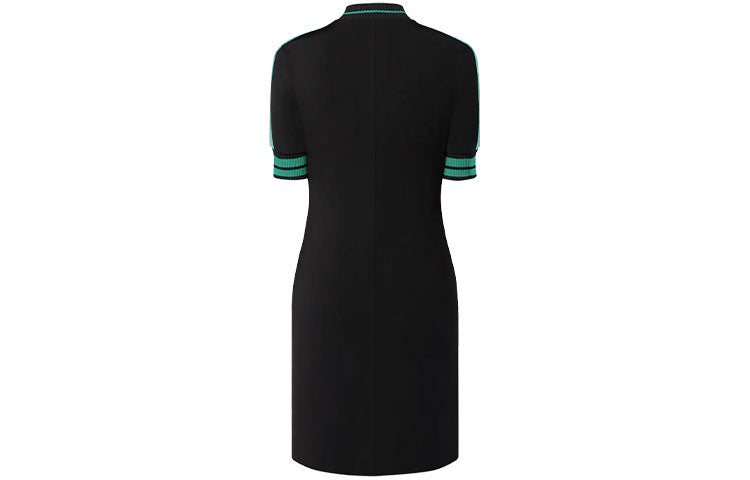 LOUIS VUITTON SS22 Short Sleeved Dress Women's Black