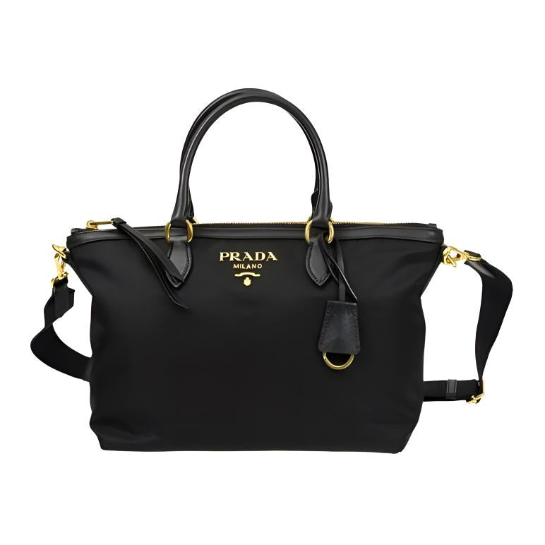 PRADA Nylon Shoulder Bag, Crossbody Bag, Handbag Women's Black