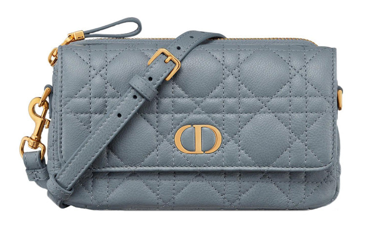 DIOR Caro Soft Cow Leather Clutch Women's