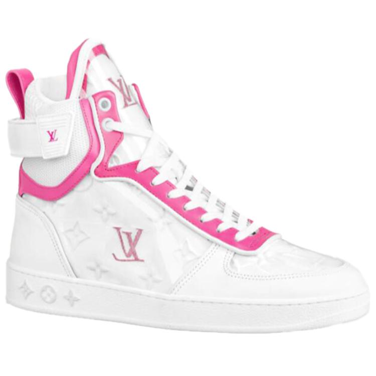 LOUIS VUITTON Boombox Ankle Sneakers 'White Pink' Women's