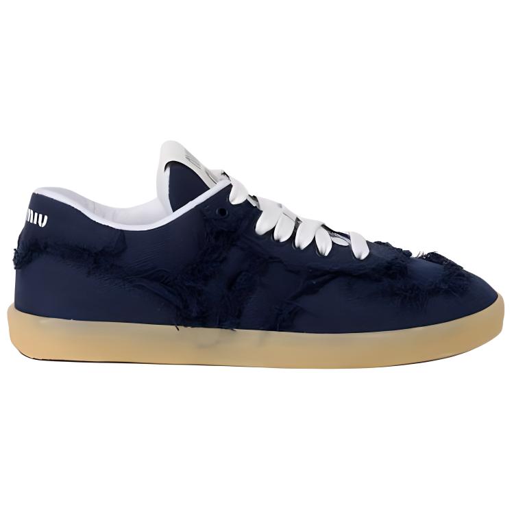 MIU MIU Low Top Skateboard Shoes Women's Blue