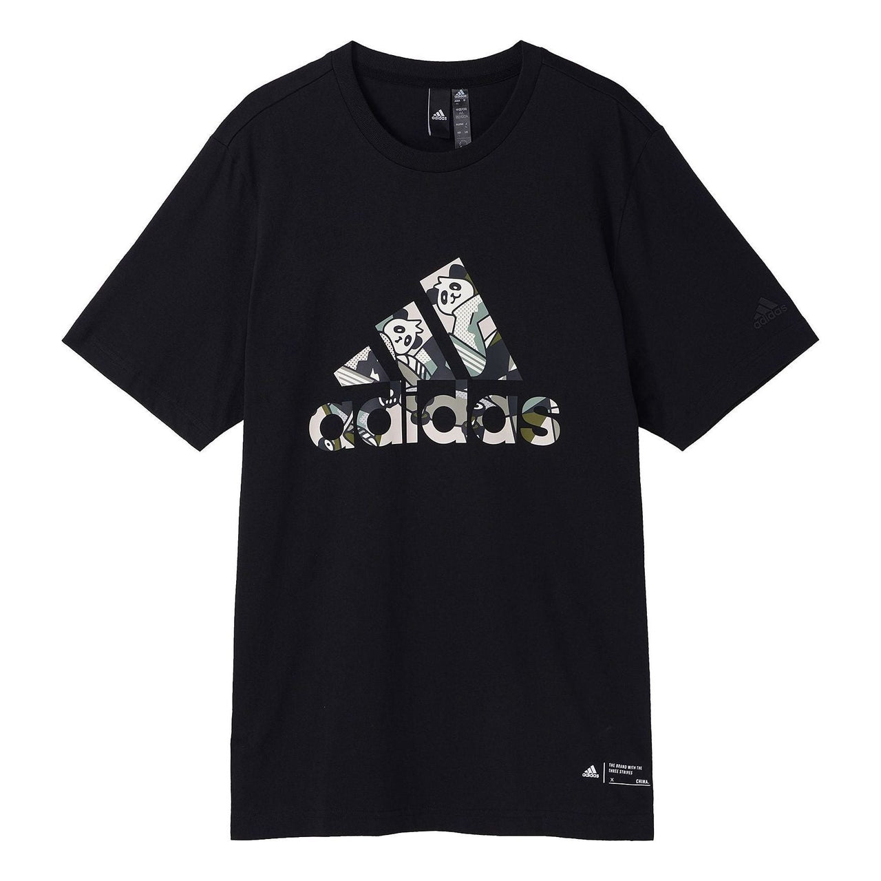 adidas China Bos T-Shirts 'Black White' IP3968