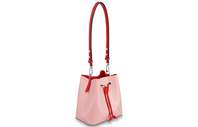 LOUIS VUITTON Cow Leather Bucket Bag, Portable Crossbody Bag, Shoulder Bag Women's Ballet Pink