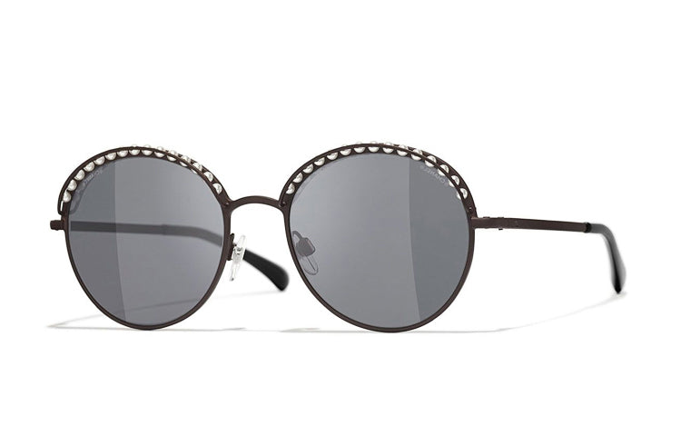CHANEL Sunglasses Unisex Gray