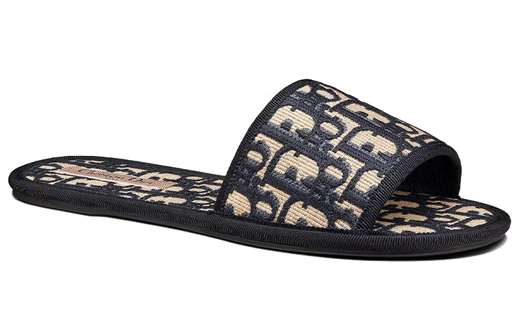 DIOR Chez Moi Sandals Deep Blue Women's