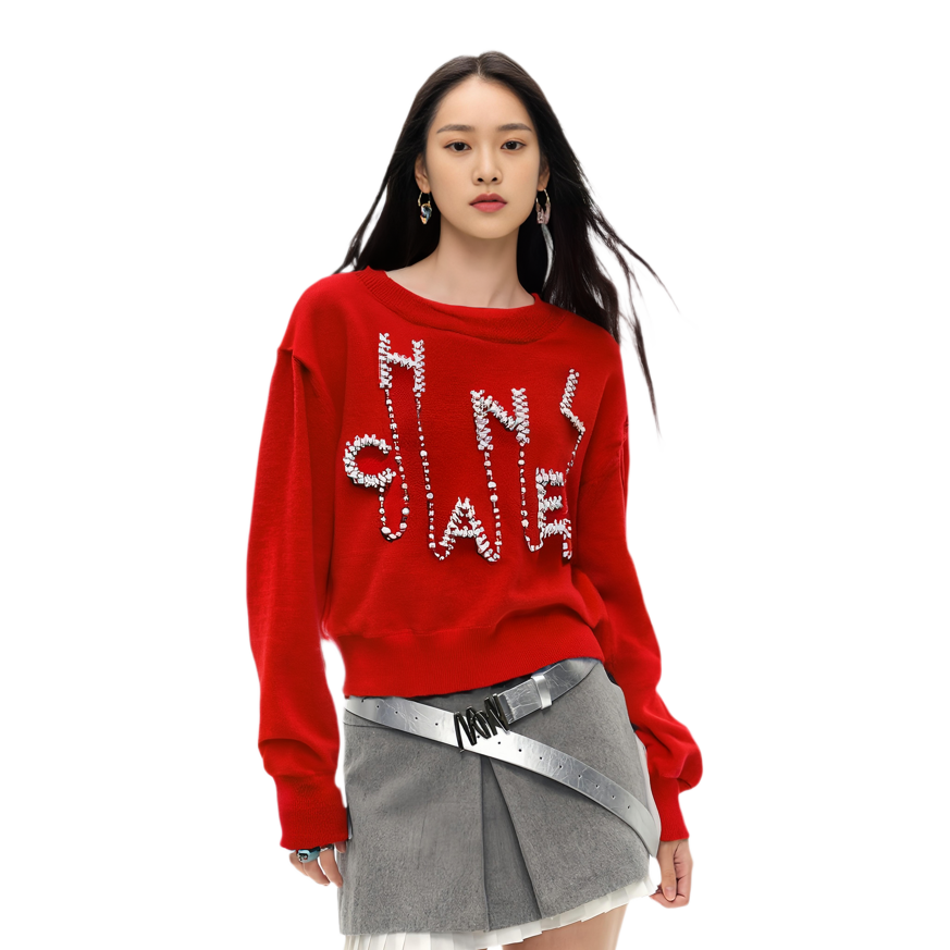 CHANEL SS21 Sweater Women's Red