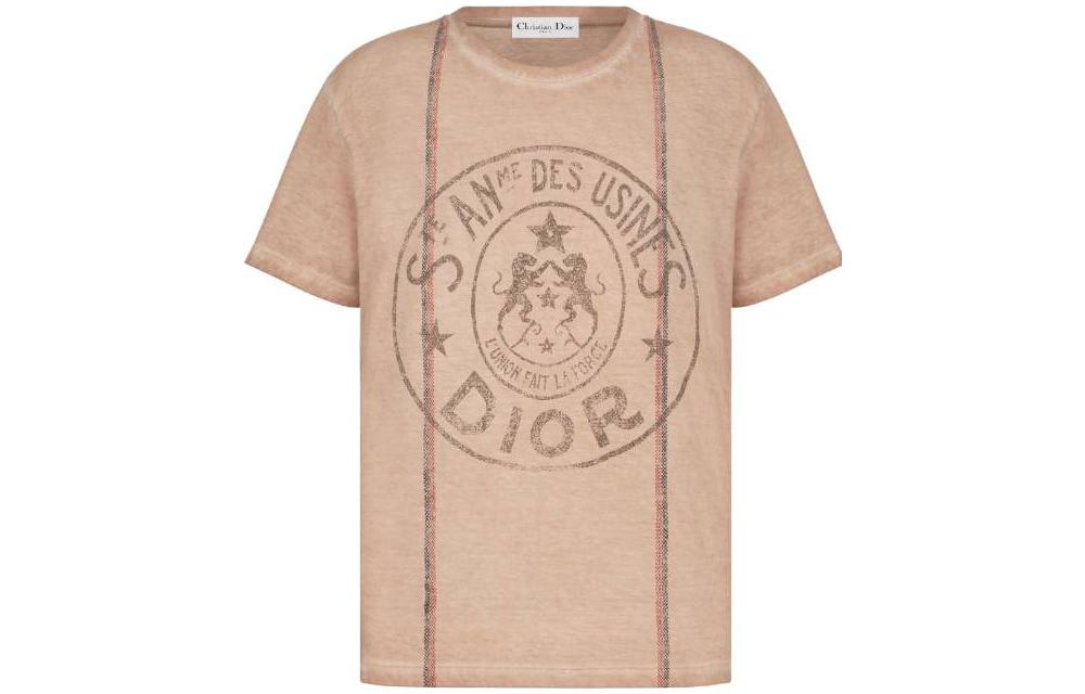 DIOR T Shirt Women's Orange Pink