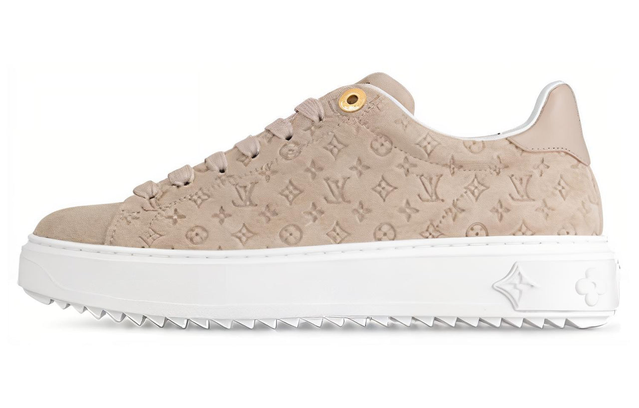 LOUIS VUITTON Time Out Sneakers 'Beige Minimonogram' Women's