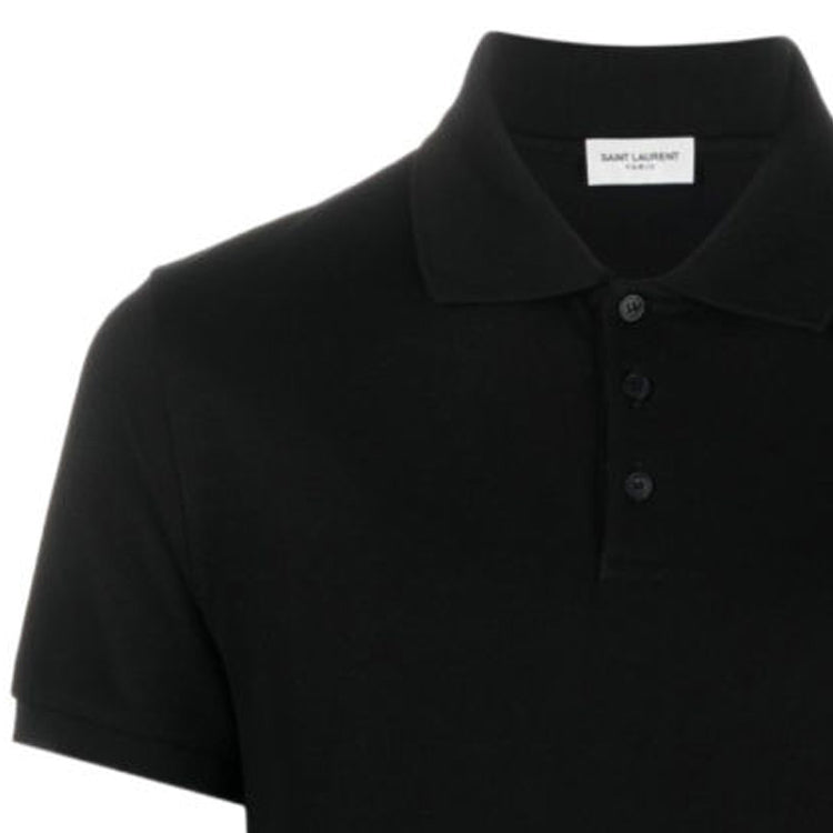 SAINT LAURENT Polo Shirt Men's Black