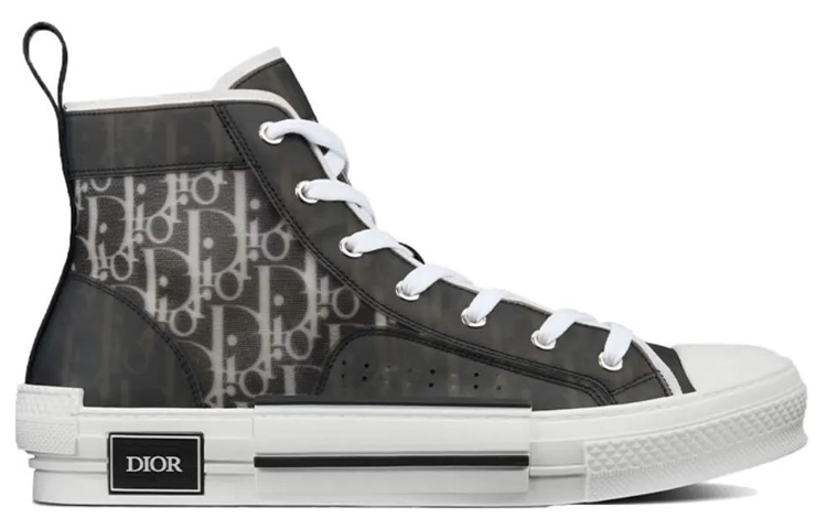DIOR B23 High Black White Oblique
