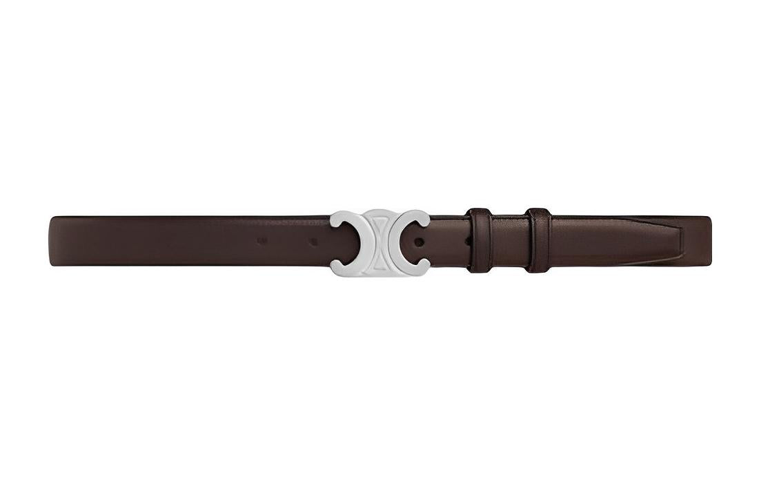 CELINE Medium Triomphe Belt In Natural Calfskin