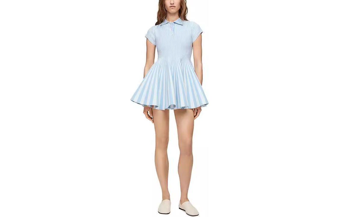 LOEWE Short Sleeved Dress Women's Blue