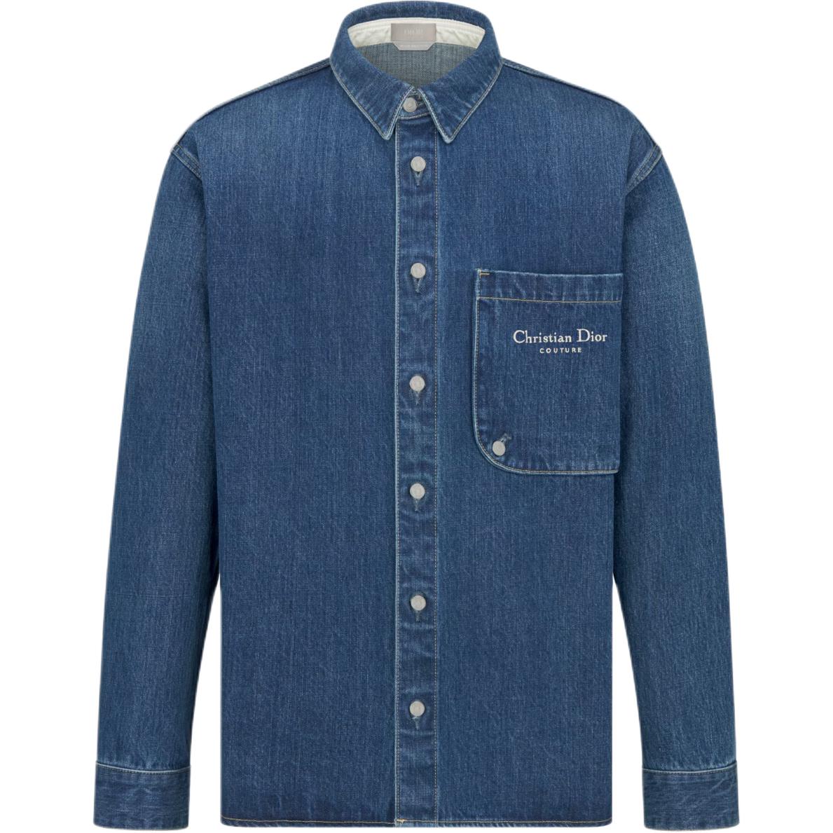 DIOR Christian Dior Couture Jacket Shirt Shirt Men's Blue
