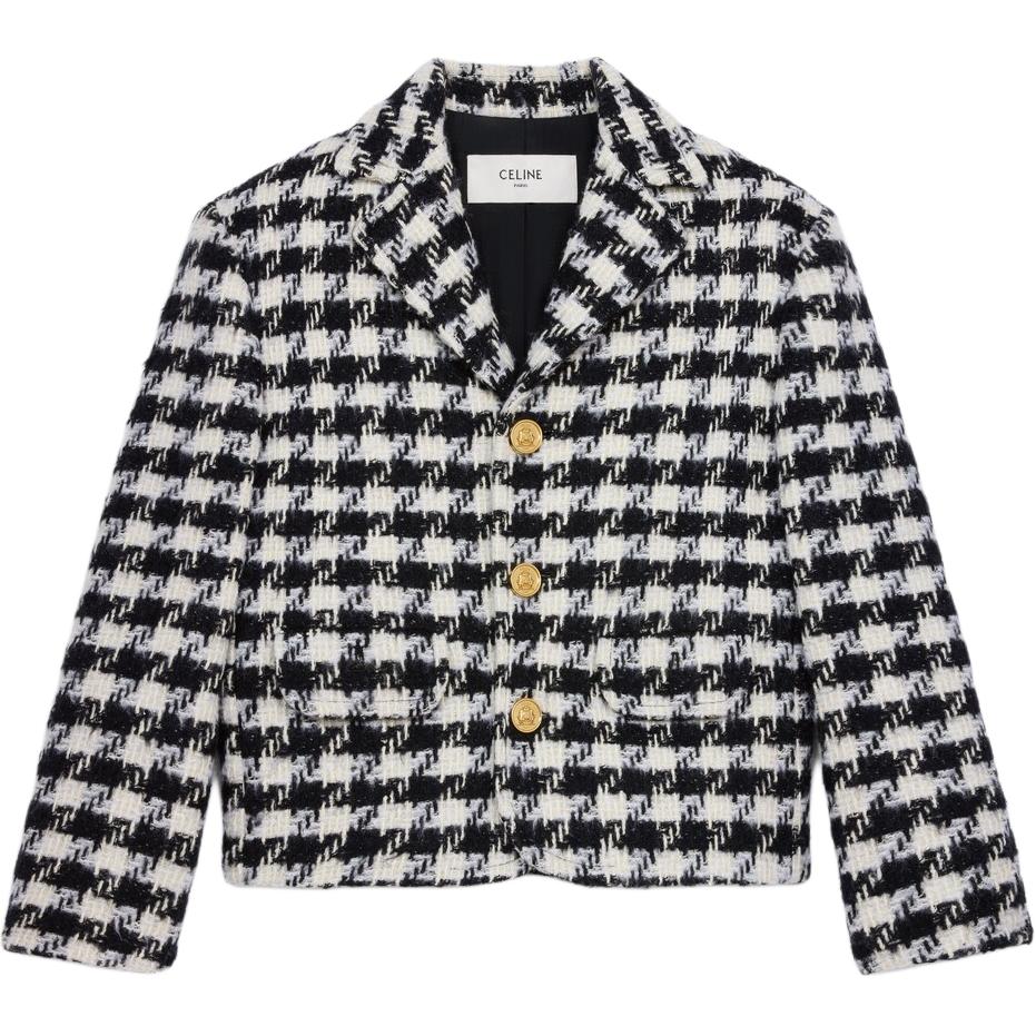 CELINE Jackets & Coats Women's Black White