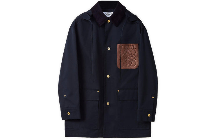 LOEWE FW21 Coats Men's Marine Blue