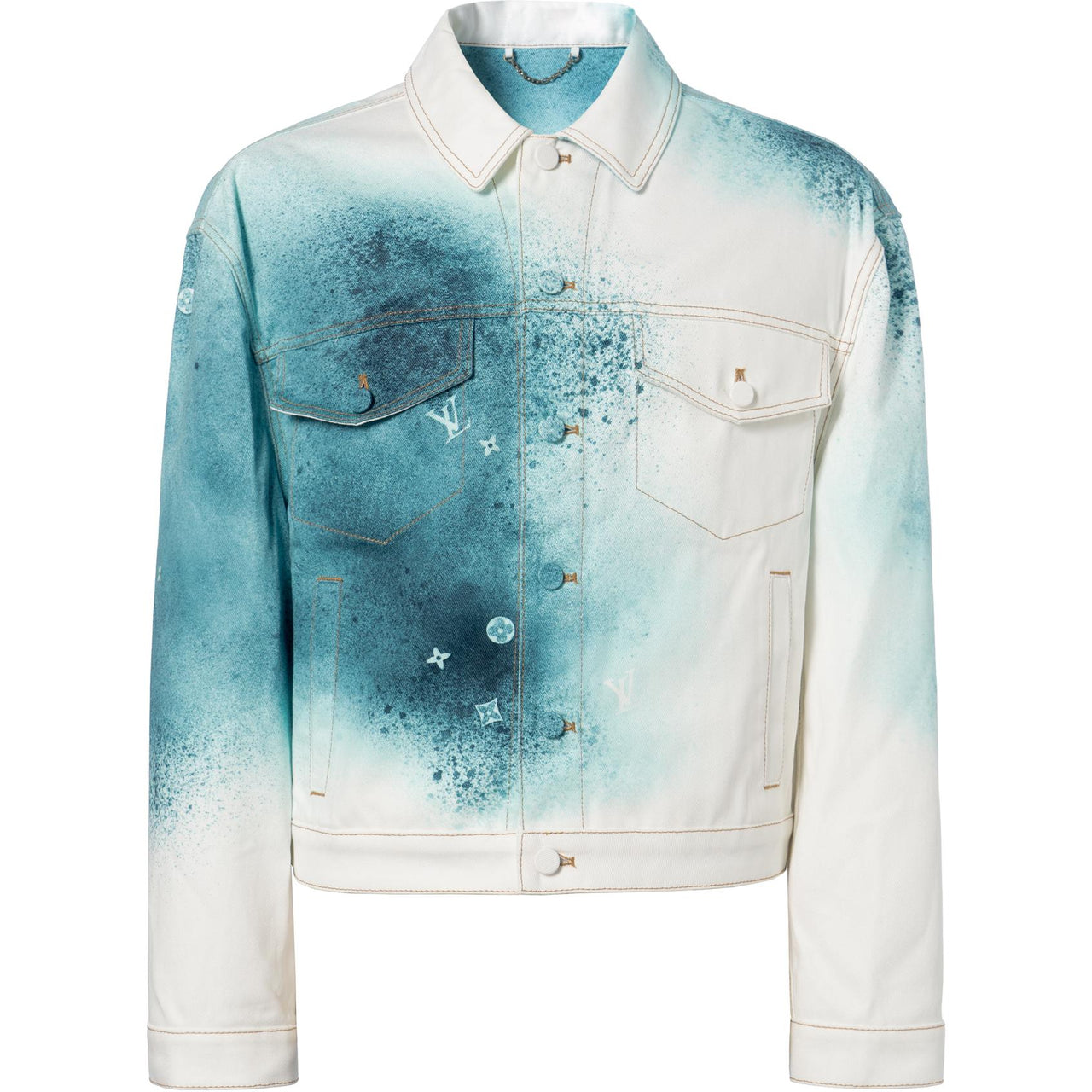 LOUIS VUITTON 20's Spray paint Denim Jacket