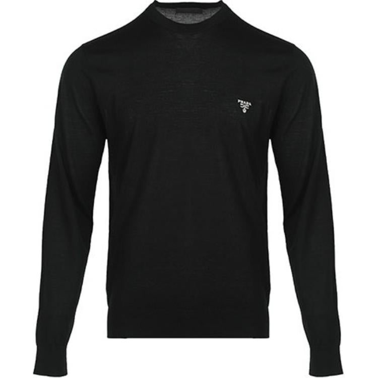 PRADA Long-Sleeved Crewneck Knitted Jumper