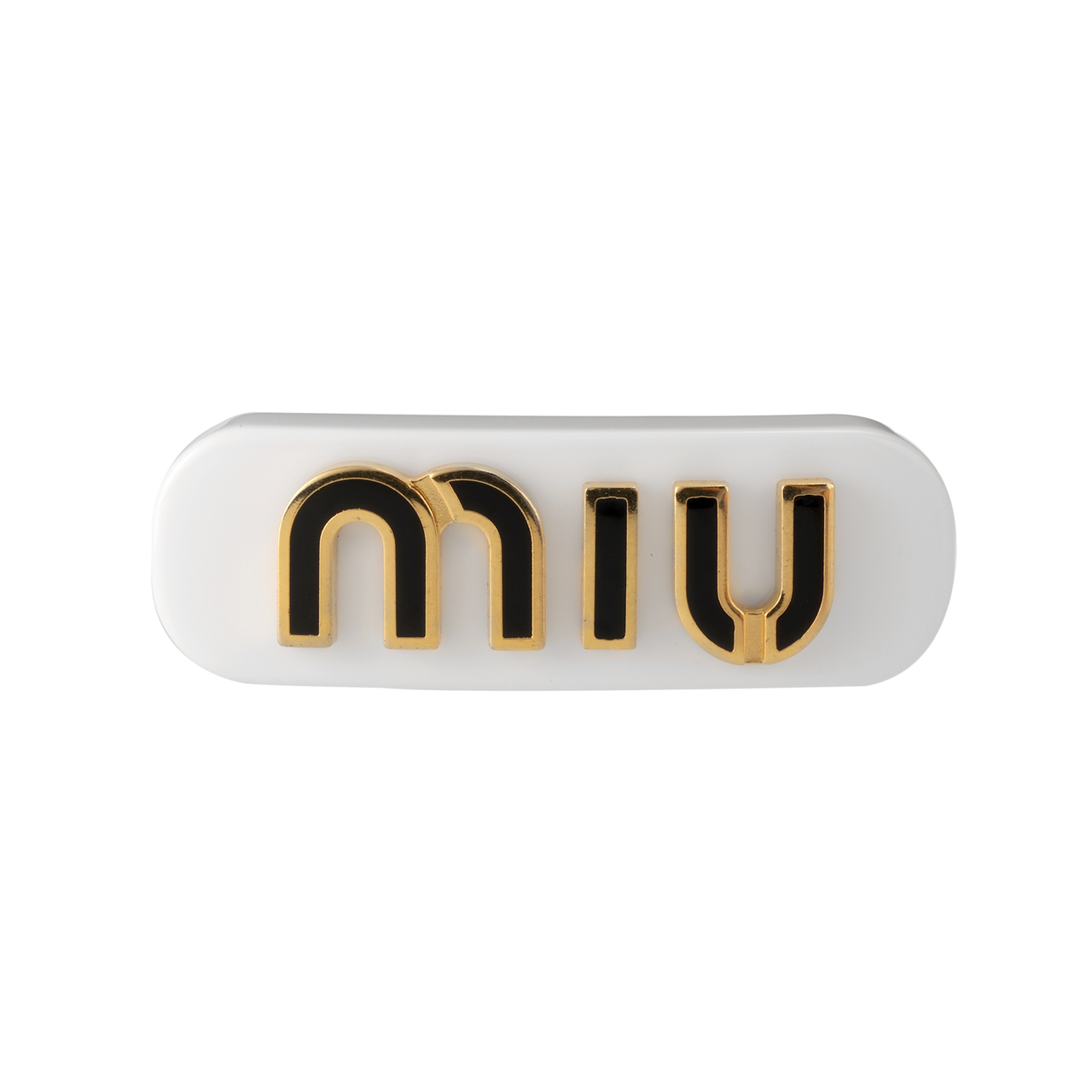 MIU MIU Resin Glass, Metal, Enamel Hair Clips Women's