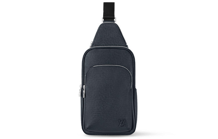 LOUIS VUITTON Avenue Cow Leather Sling Bag Crossbody Bag Shoulder Bag Regular Men's Dark Blue