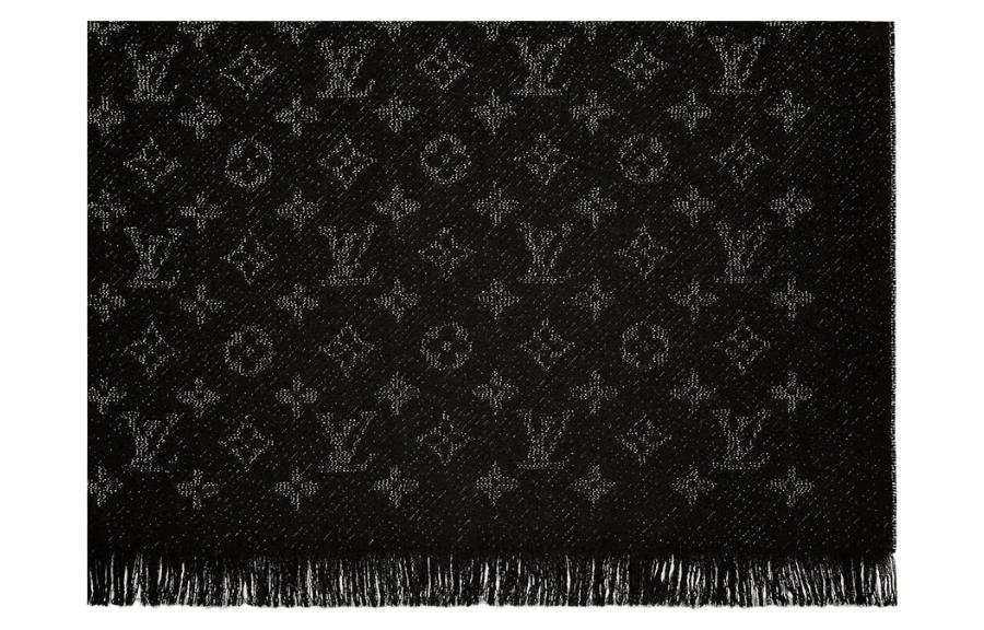 LOUIS VUITTON TIMELESS Knit Scarves Women's Black