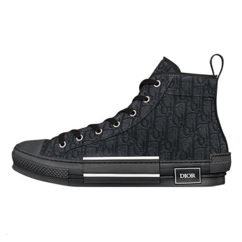 DIOR B23 High-Top Skateboard Shoes Men's Black
