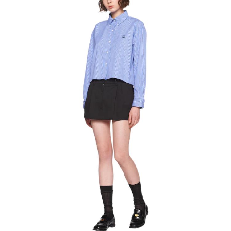 MIU MIU Casual Short Skirts Women's Black