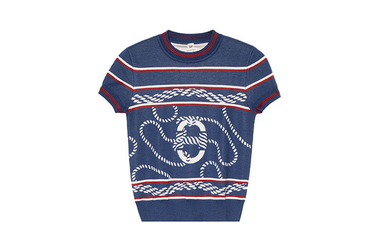 HERMES SS23 T Shirts Women's Ginsborough Blue