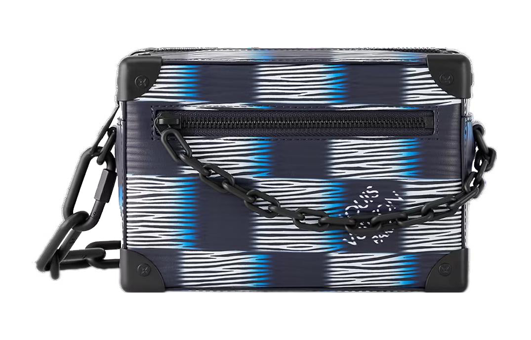 LOUIS VUITTON SOFT TRUNK Damier Rush Epi XL Leather Shoulder Bag Crossbody Bag Mini Men's Blue Moon