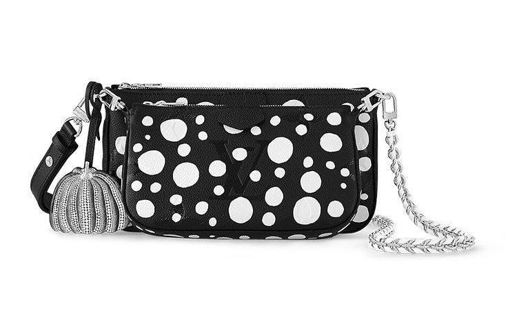 LOUIS VUITTON X Yayoi Kusama Multi Pochette Accessoires Black/White