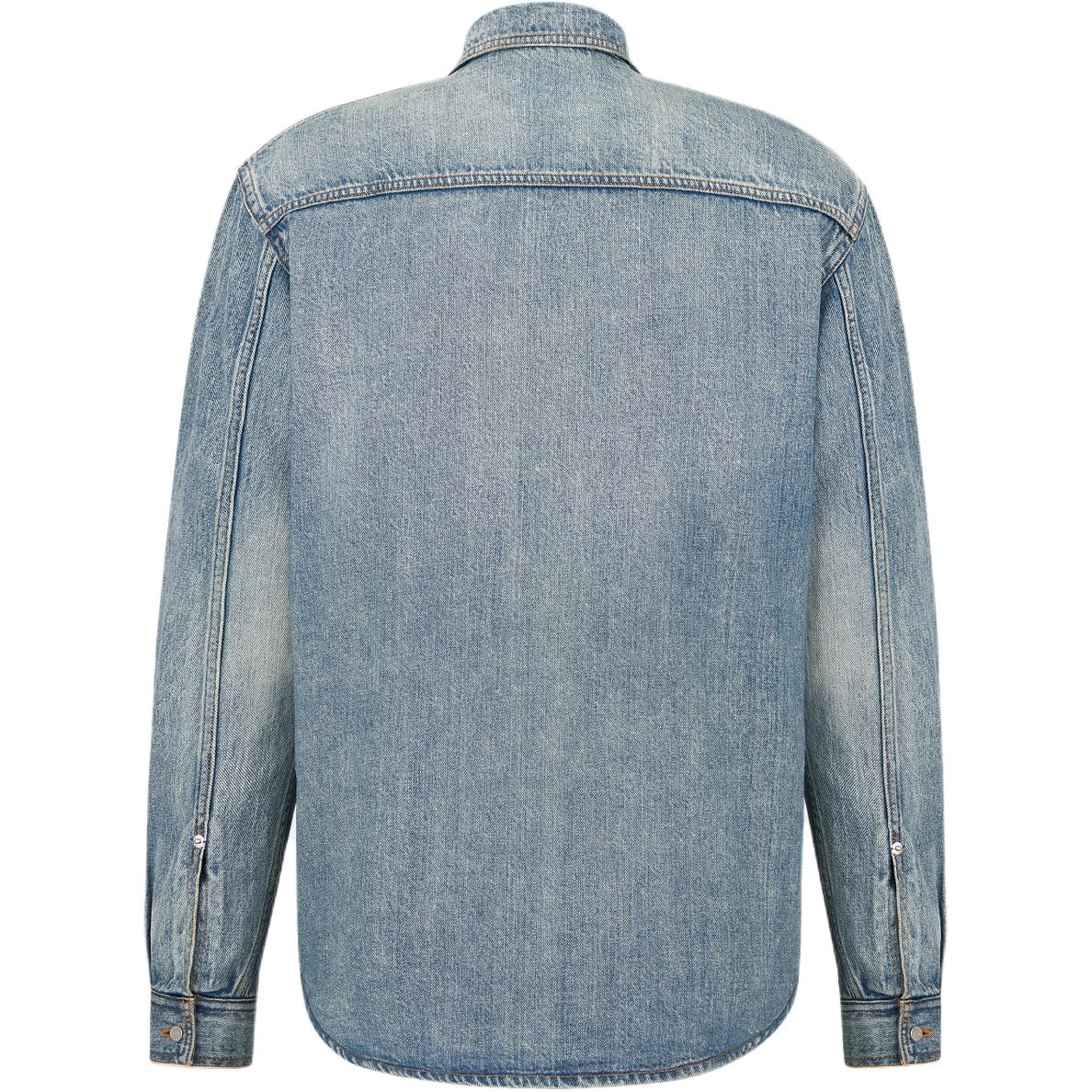 DIOR Collared Long Sleeve Denim Shirt