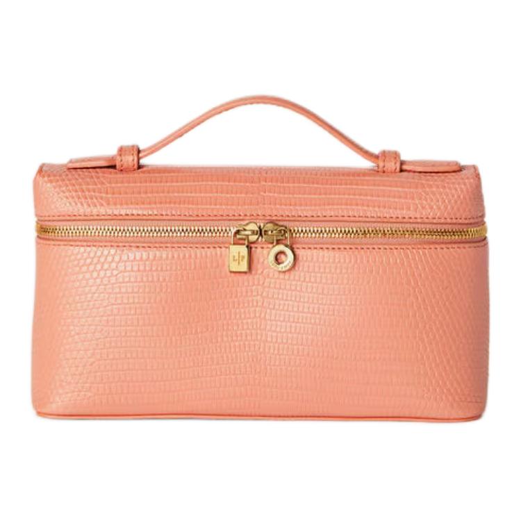 Loro Piana ExtraPocket Alligator Leather Handbag Women's JOY Color Block Sun Gold