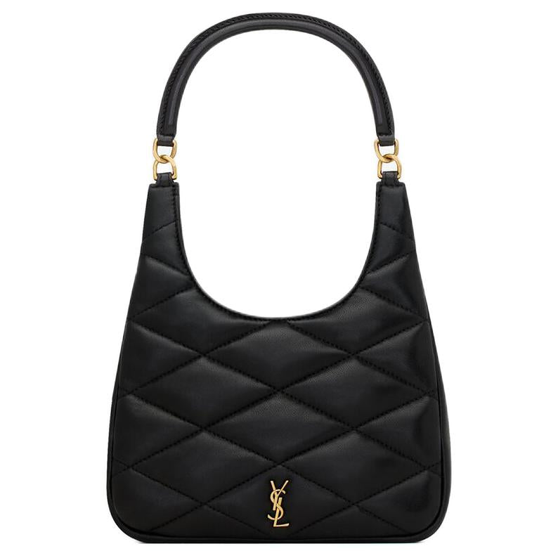 SAINT LAURENT Sade Series Sheepskin Hobo Bag Portable Crossbody Bag Shoulder Bag Women's Black