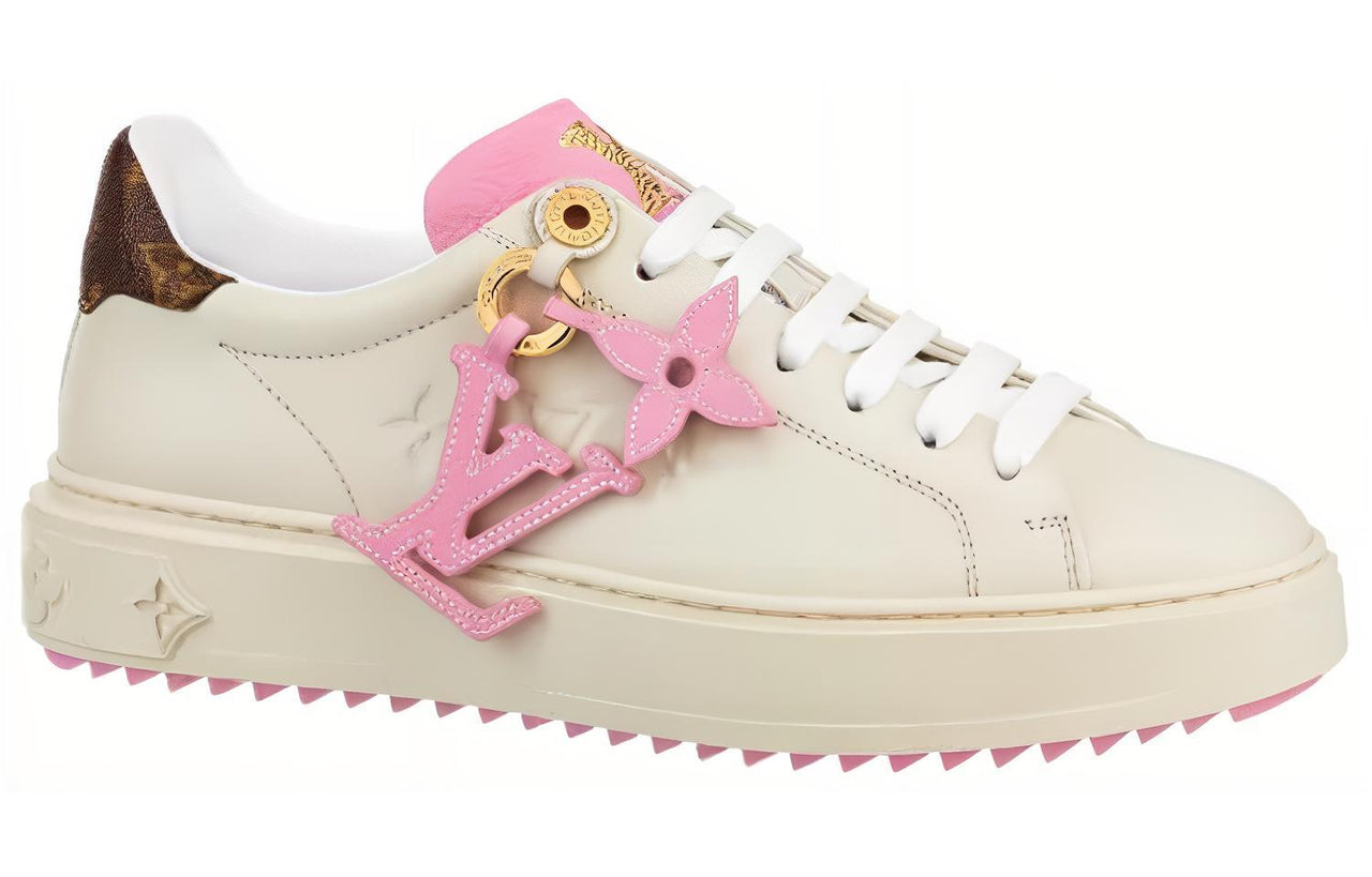LOUIS VUITTON Time Out Sneakers 'Beige Pink' Women's