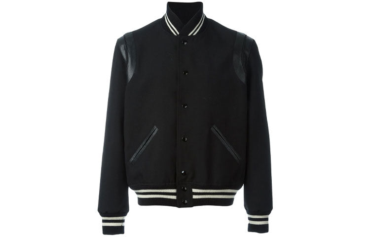 SAINT LAURENT Baseball Jacket Men's Black