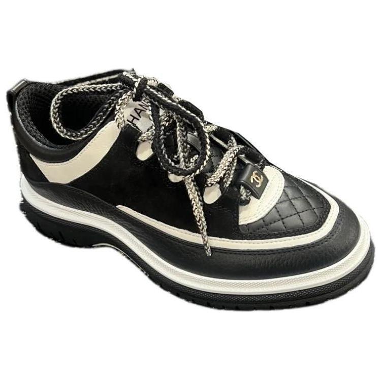 CHANEL 25C Low-Top Casual Shoes Women's Black