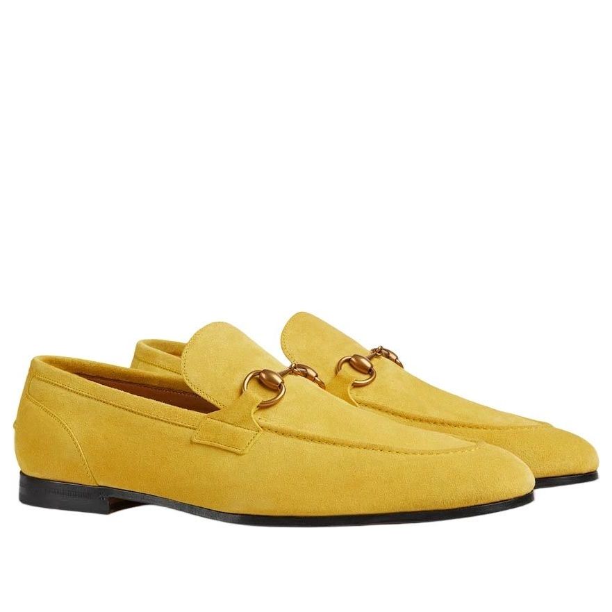 Gucci Jordaan Loafer 'Bright Yellow Suede Blake' 406994-CH000-7120