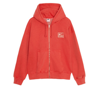 Nike x Stussy Pigment Dyed Fleece Zip Hoodie 'Habanero Red' FJ9161-642