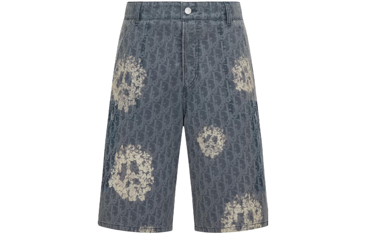 DIOR X Denim Tears Cotton Denim Bermuda Shorts