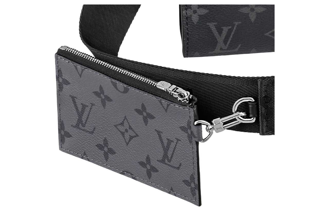 LOUIS VUITTON Gaston Wearable Wallet Monogram Eclipse Reverse Black