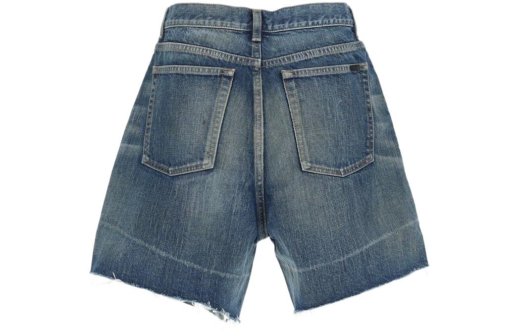 SAINT LAURENT SS22 Denim Shorts Men's Blue