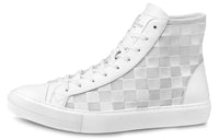 LOUIS VUITTON Tattoo Damier Stylish Skateboarding Shoes Men's Gray White
