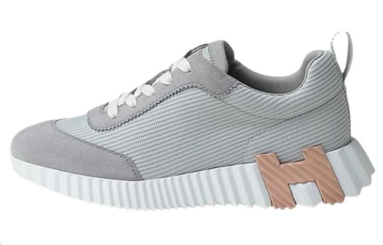 HERMES Bouncing Low-Top Casual Shoes Women's Gray