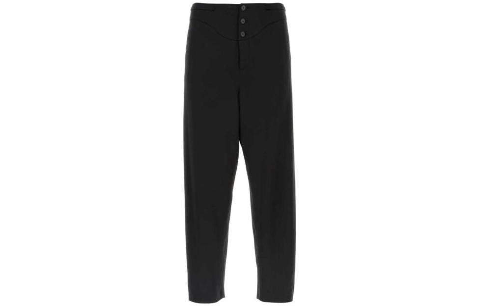 SAINT LAURENT Button Detailed Straight Leg Pants